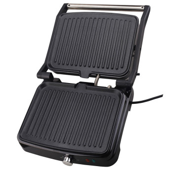 Sonashi 2000W Contact Grill/ 4Slice Sandwich & Panini Maker (SGT-854N) (BLACK-SILVER        )