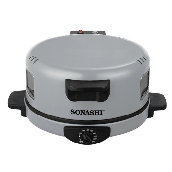 Sonashi 1800W 2 In 1 Arabic Bread & Pizza Maker (SABM-863) (Silver)