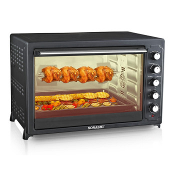 Sonashi 100Ltr Electric Oven ,Rotisserie & Convection Function, 2800W (STO-734)