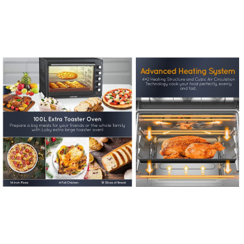 Sonashi 100Ltr Electric Oven ,Rotisserie & Convection Function, 2800W (STO-734)