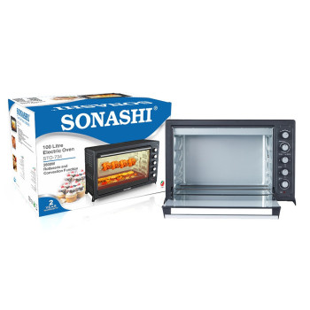Sonashi 100Ltr Electric Oven ,Rotisserie & Convection Function, 2800W (STO-734)