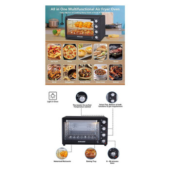 Sonashi 45Ltr French Electric Oven ,Rotisserie & Convection Function, 1800W (Sto-735N)