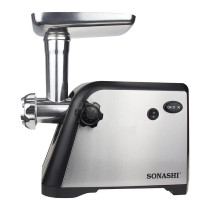 Sonashi 2800W Meat Grinder (SMG-021N) (Silver-Black)