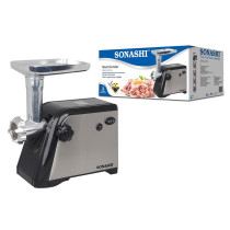 Sonashi 2800W Meat Grinder (SMG-021N) (Silver-Black)