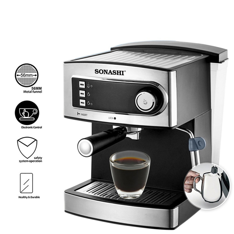 Sonashi All In One Coffee Maker Touch Button- 850W (SCM-4965)