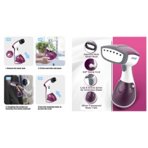 Sonashi Portable Handheld Garment Steamer (SGS-315) (PURPLE-WHITE)