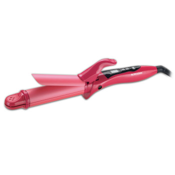 SONASHI 2 In 1 Hair Curler & Straightener, Pink (SHC-3005)
