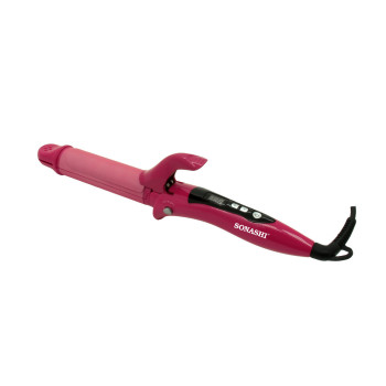 SONASHI 2 In 1 Hair Curler & Straightener, Pink (SHC-3005)