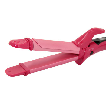 SONASHI 2 In 1 Hair Curler & Straightener, Pink (SHC-3005)