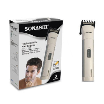 SONASHI Rechargeable Hair Clipper, Silver (SHC-1034)