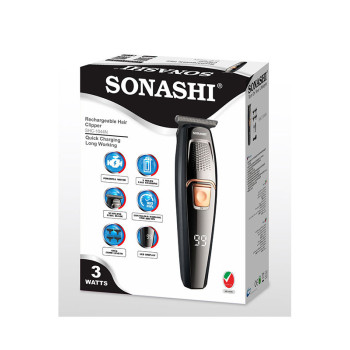 SONASHI Rechargeable Hair Clipper, Black, SHC-1044N