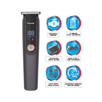 SONASHI Rechargeable Hair Clipper, Black & Silver (SHC-1056)