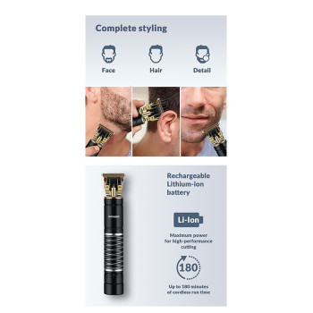 SONASHI Rechargeable Hair Clipper, Black (SHC-1058)