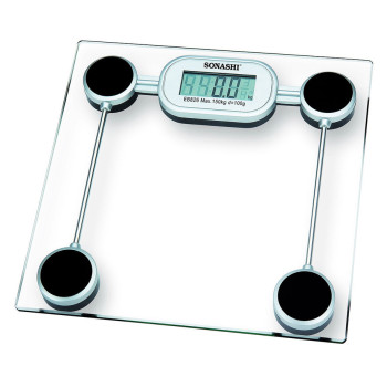 SONASHI Digital Bathroom Scale, Transparent (SSC-2208)