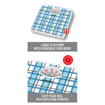 SONASHI Manual Bathroom Scale, Blue (SSC-2212)