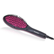 SONASHI Simply Straight Hair Straightening Brush, Black-Pink (SHS-2062B)