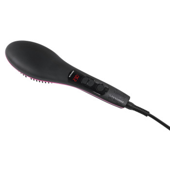 SONASHI Simply Straight Hair Straightening Brush, Black-Pink (SHS-2062B)