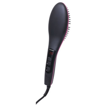 SONASHI Simply Straight Hair Straightening Brush, Black-Pink (SHS-2062B)