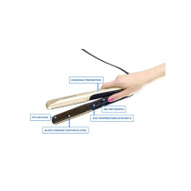 SONASHI Portable Travel Hair Dryer & Straightener Set, Gold-Black (SBS-500)