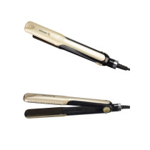 SONASHI Portable Travel Hair Dryer & Straightener Set, Gold-Black (SBS-500)