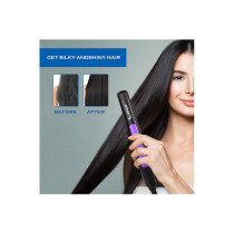 SONASHI Portable Travel Hair Dryer & Straightener Set, Black-Purple (SBS-600)