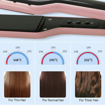 SONASHI Ceramic Hair Straightener, Wet & Dry Function, Gold (SHS-2059)