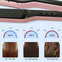SONASHI Ceramic Hair Straightener, Wet & Dry Function, Gold (SHS-2059)