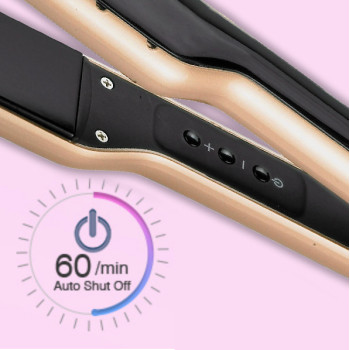 SONASHI Ceramic Hair Straightener, Wet & Dry Function, Gold/Black (SHS-2059)