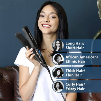 SONASHI Ceramic Hair Straightener, Black (SHS-2081)