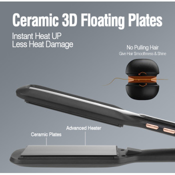 SONASHI Ceramic Hair Straightener, Black (SHS-2081)