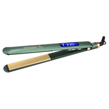 SONASHI Golden Ceramic Coating Plate Hair Straightener, Green (SHS-2088)