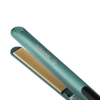SONASHI Golden Ceramic Coating Plate Hair Straightener, Green (SHS-2088)