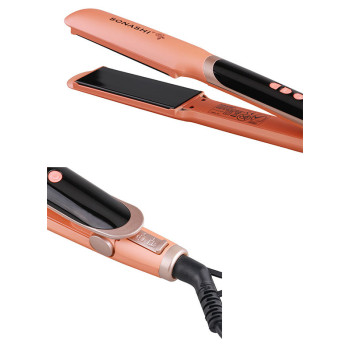 SONASHI Digital Ceramic Hair Straightener, Peach (SHS-2084)