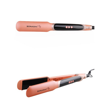 SONASHI Digital Ceramic Hair Straightener, Peach (SHS-2084)