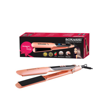 SONASHI Digital Ceramic Hair Straightener, Peach (SHS-2084)