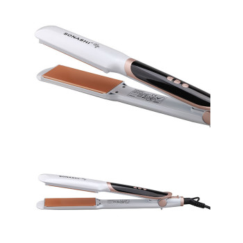 SONASHI Digital Ceramic Hair Straightener, White (SHS-2084)