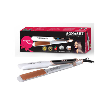 SONASHI Digital Ceramic Hair Straightener, White (SHS-2084)