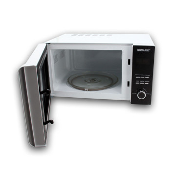 Sonashi 25 Ltr Microwave With Digital Control And Grill Function, White-Black (SMO-925DG)