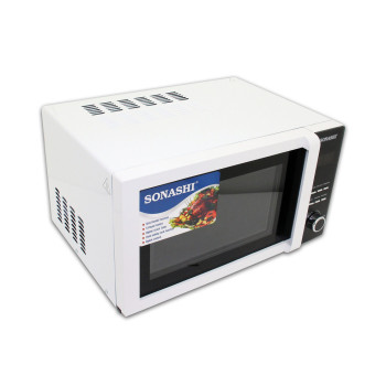 Sonashi 25 Ltr Microwave With Digital Control And Grill Function, White-Black (SMO-925DG)