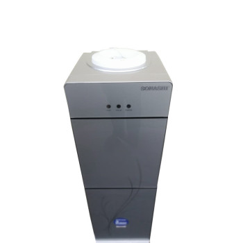 Sonashi Hot & Cold Free Standing Water Dispenser With Refrigerator Cabinet, Grey (SWD-54)