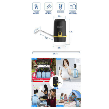 SONASHI Rechargeable Water Dispenser Pump, Black (SWP-55)