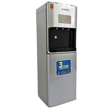 SONASHI 3Tap Hot & Cold Free Standing Water Dispenser With Bottom Loading, Silver (SWD-56)