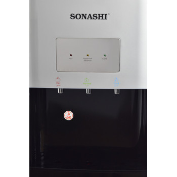 SONASHI 3Tap Hot & Cold Free Standing Water Dispenser With Bottom Loading, Silver (SWD-56)