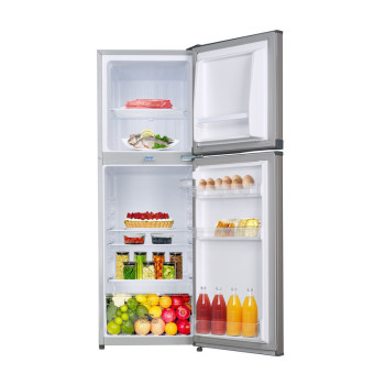 SONASHI 138 Litres Double Door Refrigerator, Silver, With Frost (SFD-198)
