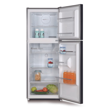SONASHI 250 Litres Double Door Refrigerator, Metalic Gray, 46Kg, SFD-250NF1