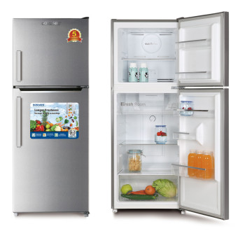 SONASHI 250 Litres Double Door Refrigerator, Metalic Gray, 46Kg, SFD-250NF1