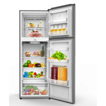 SONASHI 198Litres Double Door Refrigerator, Cfc Free, Metalic Gray (SFD-300NF)