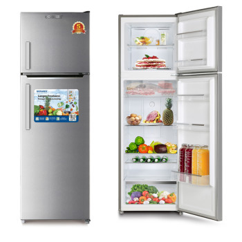 SONASHI 320 Litres Double Door Refrigerator, Metalic Gray, Frost Free 55Kg (SFD-320NF1)
