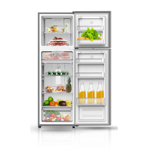 Sonashi 321Litres Double Door Refrigerator, Cfc Free, Metalic Gray (SFD-460NF)