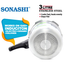 SONASHI 3 Litrs Pressure Cooker, Silver, SPC-230